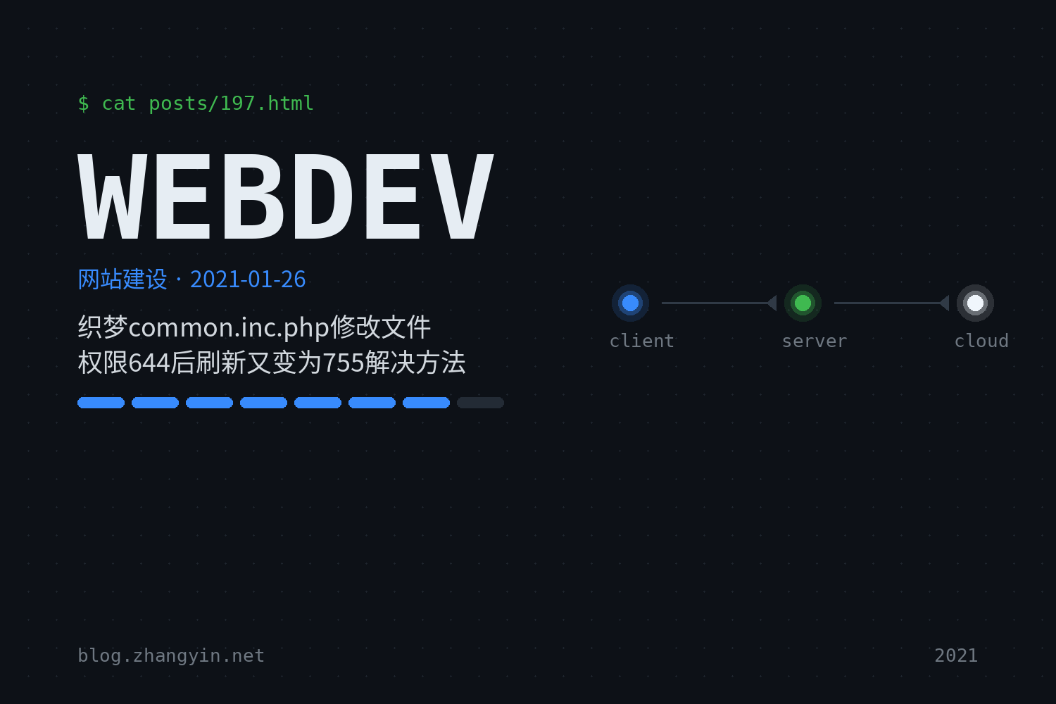 织梦common.inc.php修改文件权限644后刷新又变为755解决方法
